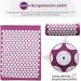 Dunlap Acupressure Massage Cushion & Yoga Spike Pillow - Stress Relief & Pain Relief - Purple - International Shipping - Buy Online on GoSupps.com