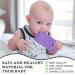 Cellphone Shape Silicone Teething Toys for Babies 3-12 Months - BPA Free, Soft-Textured (2 Pack/Gray+Purple) - Buy Online on GoSupps.com