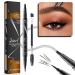 3D Double-sided Eyebrow Pencil Four-fork Tip Eyebrow Pencil for Fashion Eyebrows Sweat-proof