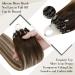LAAVOO Microring Extensions - Real Hair Brown Balayage & Ombre Loop Extensions - Remy Human Hair 50g #3/8/24 40cm - Shop Now! - Buy Online on GoSupps.com