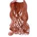 Silk-Co Light Orange 50cm Hair Extensions with Rubber Band - Adjustable Invisible Corrugated Synthetic Hair for Women - Buy Online on GoSupps.com