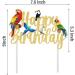 Parrot Birthday Cake Decoration Tropical Bird Birthday Cake Topper Parrot Happy Birthday Cake Pick Parrot Birthday Party Decoration for Birds Themed Baby Shower Supplies - Buy Online on GoSupps.com
