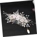 Angoily 1pc Bridal Headwear Chinese Decor Wedding Hair Clip Silver Rhinestones Bridal Hair Clip Tiara Flower Hair Comb Headdress Bride Hair Accessories Crystal Pearl Flowers - Buy Online on GoSupps.com