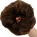 JJstar 2PCS Curly Messy Bun Hair Piece - High Heat Resistant Synthetic Fiber Scrunchies for Women, Medium Ash Brown - Buy Online on GoSupps.com