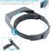 Headband Magnifier Hands Free Jeweler Loupe Head Mount Magnifying Headset Visor Double Optical Glass 4 Replaceable Lenses for Reading Repair(1.5X 2.0X 2.5X 3.5X ) - Buy Online on GoSupps.com