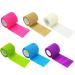 6 Rolls Self Adhesive Bandage Wrap Tape Self Adherent Vet Wrap Tattoo Grip Tape Elastic Cohesive Bandage for Athletic Sports  Finger Wrist Swelling Sprains Assorted Colors 1 Inch x5 yard