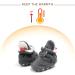 EDOTON Unisex Newborn Winter Boots 12-18 Months - Navy Gray Stripe Bootie Sock - Buy Online on GoSupps.com