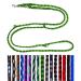 Dog linen Small dogs up to 15 kg / double line 4-way adjustable 2.40m / 2.80m / 3.50m Fahrleine very light & robust (2.40m 3-speed adjustable black-neon green) 2.40m 3-fold black-Neon green