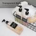 Segbeauty Soap Dispenser Set - 3 Refillable 500ml Shampoo Bottles with Labels for Kitchen & Bathroom - Transparent Design - Buy Online on GoSupps.com