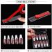 Noverlife Press On Nail Storage Box - 10PCS Clear Plastic Container with Nail Display Sticks for False Nail Tips - Includes Nail Glue and Double Sided Tape - 2.6x2.6 inch - Buy Online on GoSupps.com