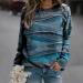 AMIMOJY Women's Crewneck Sweatshirt - Casual Print Long Sleeve Pullover Top | A-blue | XX-Large - Buy Online on GoSupps.com