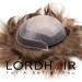 Lordhair Knotless Toupee for Men Skin Flat Injected Lace Front Human Hair System Base Size 8x10 Inch Light Medium Density Front Contour A Shape Mens Hairpiece Light Brown 7#(ASH) - Buy Online on GoSupps.com