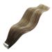 Youngsee Real Hair Tape Extensions 50cm - Balayage Dark Brown Ombre Blonde - Remy Invisible Tape #4/22 & #4/6/22 - International Shipping - Buy Online on GoSupps.com