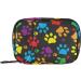 Travel Pill Organizer | Small 7 Day Pill Box | Weekly Vitamin Medicine Holder | Cute Colorful Paw Print Design - Buy Online on GoSupps.com