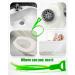 6-Pack Snake Drain Clog Remover Tool - 25 Inch Hair Cleaner for Sink & Tube - Green - Buy Online on GoSupps.com