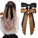 Hair Bows for Women - Bows for Hair Black Hair Ribbons for girls (Black/Coffee)