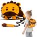 NOHOO Toddler Backpack Leash, Mini Cute Cartoon Animal, Waterproof Travel Book Bag for Baby Boys Girls 26 Years Lion