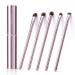 5Pcs Pink Eye Makeup Brushes Set with Case - Eyeshadow, Eyeliner, Concealer, Blending, Eyebrow Brushes - Travel Friendly - Buy Online on GoSupps.com