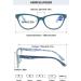 Shop Stylish Lanomi Cat Eye Reading Glasses for Women - Blue Light Filter Flower Pattern 1.5x Magnification - Buy Online on GoSupps.com