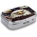 Pill Box Bald Eagle Print - 2 Compartment Decorative Metal Medicine Organizer for On-the-Go | Portable Pill Case for Pocket or Purse - Buy Online on GoSupps.com