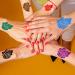 DIY Temporary Tattoo Kit: 6 Colors Fruity Ink, 64 Patterns Stencils - Semi-Permanent Inkbox for Adults/Kids - Classic Black/Red/Green/Brown/Purple/Blue - Easy Body Art - Buy Online on GoSupps.com