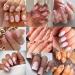30 Sheets Gold Nail Stickers - Self-Adhesive 3D Geometric & Letter Decals for Nail Art | French Tip & DIY Supplies - Buy Online on GoSupps.com