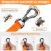 X Xben Waterproof Tow Lines for Dogs - 3m Rubberized Leash with Lockable Carabiner Robust Training Line for Small & Medium Dogs - Neon Orange - Buy Online on GoSupps.com