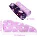 FIOBEE Kids Microfiber Hair Towel Wrap Set, Pack of 2 Purple - Rapid Drying, Absorbent Hair Turbans for Girls with Long Curly Hair - Buy Online on GoSupps.com