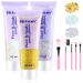 Glitter gel 3 x 50ml pamiyo glitter face body sequins face glitter for face hair lip nail body mermaid sequin liquid eyeshadow for festive occasions (white+gold+silver)