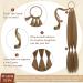 Sofeiyan Long Braid Ponytail Extension with Hair Tie Straight Sleek Wrap Around Hair Extensions Braid Pony Tail Fluffy Natural Soft Synthetic Hairpieces for Women Daily Wear 30 inch-Dark Blonde 30 Inch (Pack of 1) Dark Blonde - Buy Online on GoSupps.com