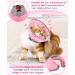 Supet Rewrise Adjustable Cat Collar - Post-Surgery Recovery Cone for Dogs & Cats (Pink M: 21.5-30.5cm) | Comfort & Safety - Buy Online on GoSupps.com