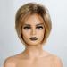 YXSHZ Fluffy Short Blonde Bob Wig for Women - Natural Look Synthetic Hair 13 Inch 150g - Buy Online on GoSupps.com