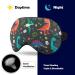 Colorful Dinosaur Sleep Mask - Adjustable Strap Eye Cover for Uninterrupted Sleep - Perfect for Men and Women - Ideal for Travel and Nighttime Use - Buy Online on GoSupps.com