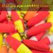 Dr.Fish 10 Pack Weighted Snap-on Fishing Bobbers | EVA Foam Corks | Bass Trout Crappie Panfish Floats | Red Yellow | 2-1/4 | Boat Fishing Essentials - Buy Online on GoSupps.com