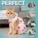Buy Avont Cat Recovery Suit - 2 Pieces Abdominal Wound Protection Modal Spay Weaning Clothing Large Cherry/Strawberry Design International Shipping Available - Buy Online on GoSupps.com