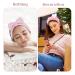 ATROCH 4Pack Pink Spa Headband and Wristband Set for Women - Face Washing, Makeup, Skincare - Terry Towel Hairbands - Buy Online on GoSupps.com
