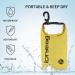 IDRYBAG Clear Waterproof Dry Bag 2L - Lightweight Floating Dry Sack for Water Sports - Yellow - Buy Online on GoSupps.com