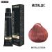 Femmas Metallic Pink Hair Color - 3x 100ml Professional Cream with Argan Oil Keratin & Ceramides - Permanent Radiant Tinting - Buy Online on GoSupps.com