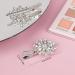 2PCS Crystal Hair Clips Rhinestone Flower Hair Clip Bling Hair Accessories for Women Bride Bridesmaid French Hairpins Fancy Hair Barrettes Hair Jewelry - Buy Online on GoSupps.com