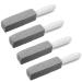Bimsstein toilet cleaner 4 pieces of blocks pumice for toilet scouring sponge for toilet cleaner for tile cleaner strong urine stone remover cleaning stone for grill kitchen shower bathroom sinks (4 Pack)