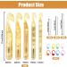 34 Pcs Large Crochet Hooks Set - Chunky Yarn Needles for Carpets & Scarves - Yellow - Buy Online on GoSupps.com