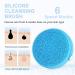 Silicone Facial Cleansing Brush - Sonic Face Scrubber for Normal and Sensitive Skin | USB Rechargeable, Waterproof, Travel Case Included (Blue) - Buy Online on GoSupps.com