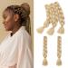Gairyan 24 "Jumbo Braids Extensions Kunsthaar for single -braid hair extensions 5 bundle 500g braiding hair ombre synthetic hair braids braid extensions for box crochet braids (natural blonde) 60 cm (5 pieces) natural blonde