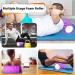 Buy Fascia Roll Purple with 3 Resistance Straps - Lightweight Spine Roller for Pain Relief | International Shipping - Buy Online on GoSupps.com