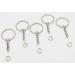 1 Inch Key Ring with Chain and Open Jump Rings - 50 Pack - Buy Online on GoSupps.com