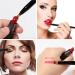 Pack of 2 Retractable Lip Brushes | Dual-ended Lipstick Liner & Makeup Brush Tool for Women - Pink & Golden - Buy Online on GoSupps.com