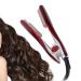 Curling iron hair curler U-shaped roller design PTC heating for safety and anti-scalding Automatically 5 modes adjustable Lightweight portable hair Curling iron Red(US)