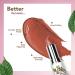 Moisture Matte Lipstick - Rosewood Brown | Long-Lasting Creamy Organic & Vegan | Hydrating Formula | Cruelty-Free | 4gm - Buy Online on GoSupps.com