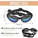 Dog Goggles Dog Sunglasses Adjustable Strap for Waterproof Windproof UV Protection Sunglasses for Dog for Go out Travel Skiing Swim (Black) - Buy Online on GoSupps.com