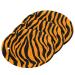 3-Pack Cleaning Kitchen Sponges Oval Tiger Stripes Orange Kitchen Cellulose Dishwashing Wood Pulp Cotton